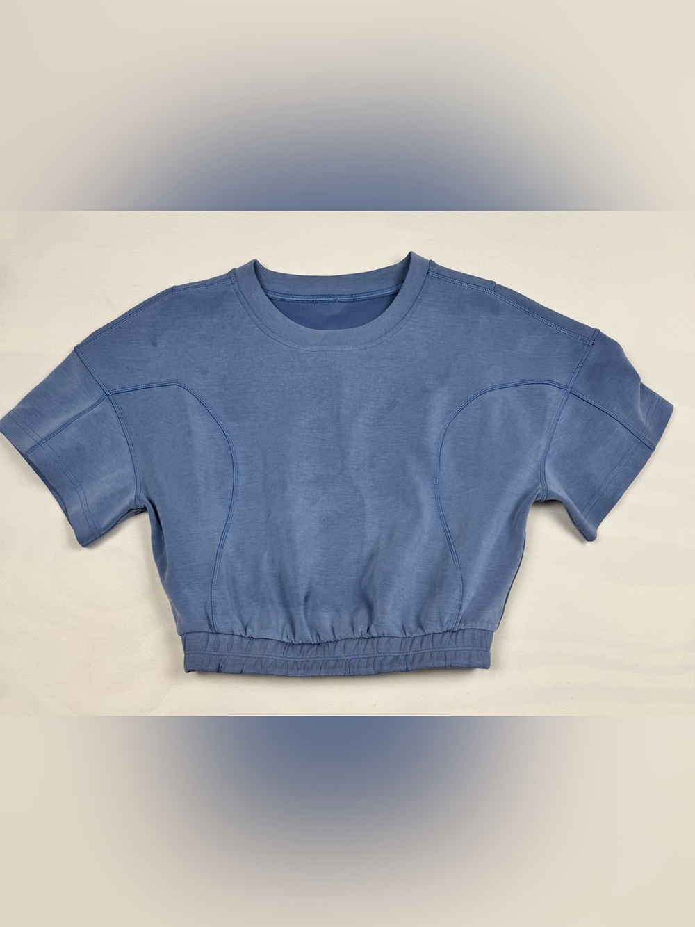 Lululemon Softstreme Gathered T-Shirt Blue Women’s 4 Retail $88